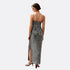 Elmi Shimmer Silver Midi Dress
